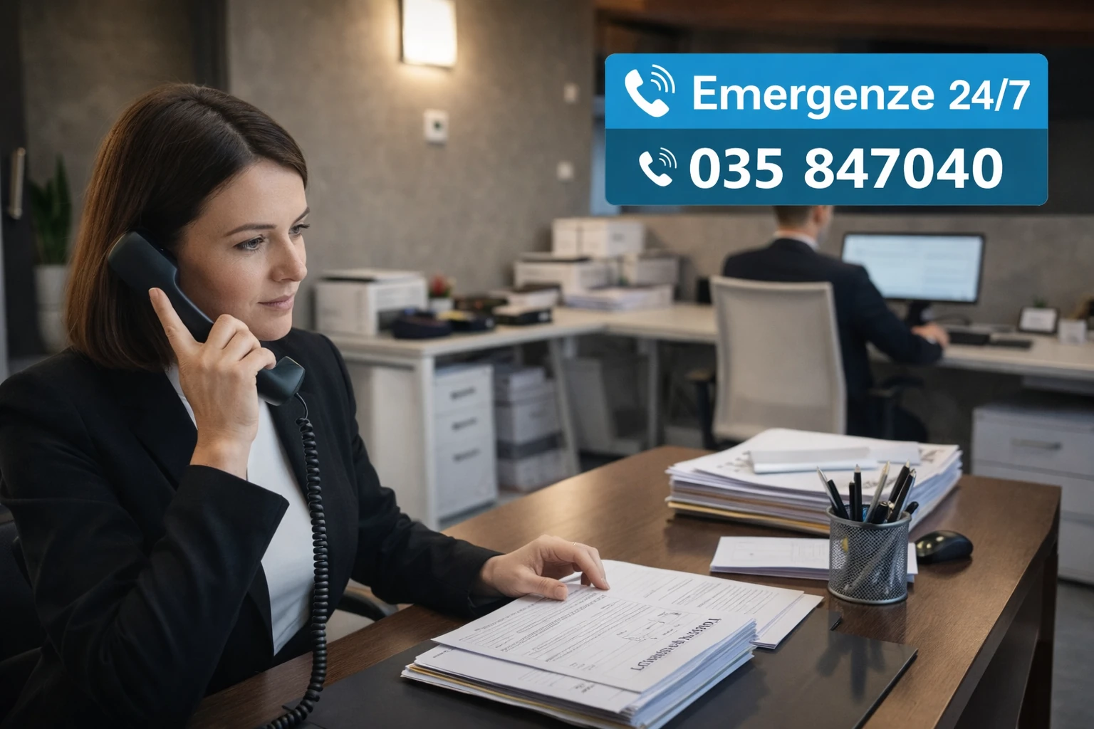 assistenza immediata decesso 24 ore su 24 assistenza funebre 24 ore operatrice al telefono gestione emergenze decesso