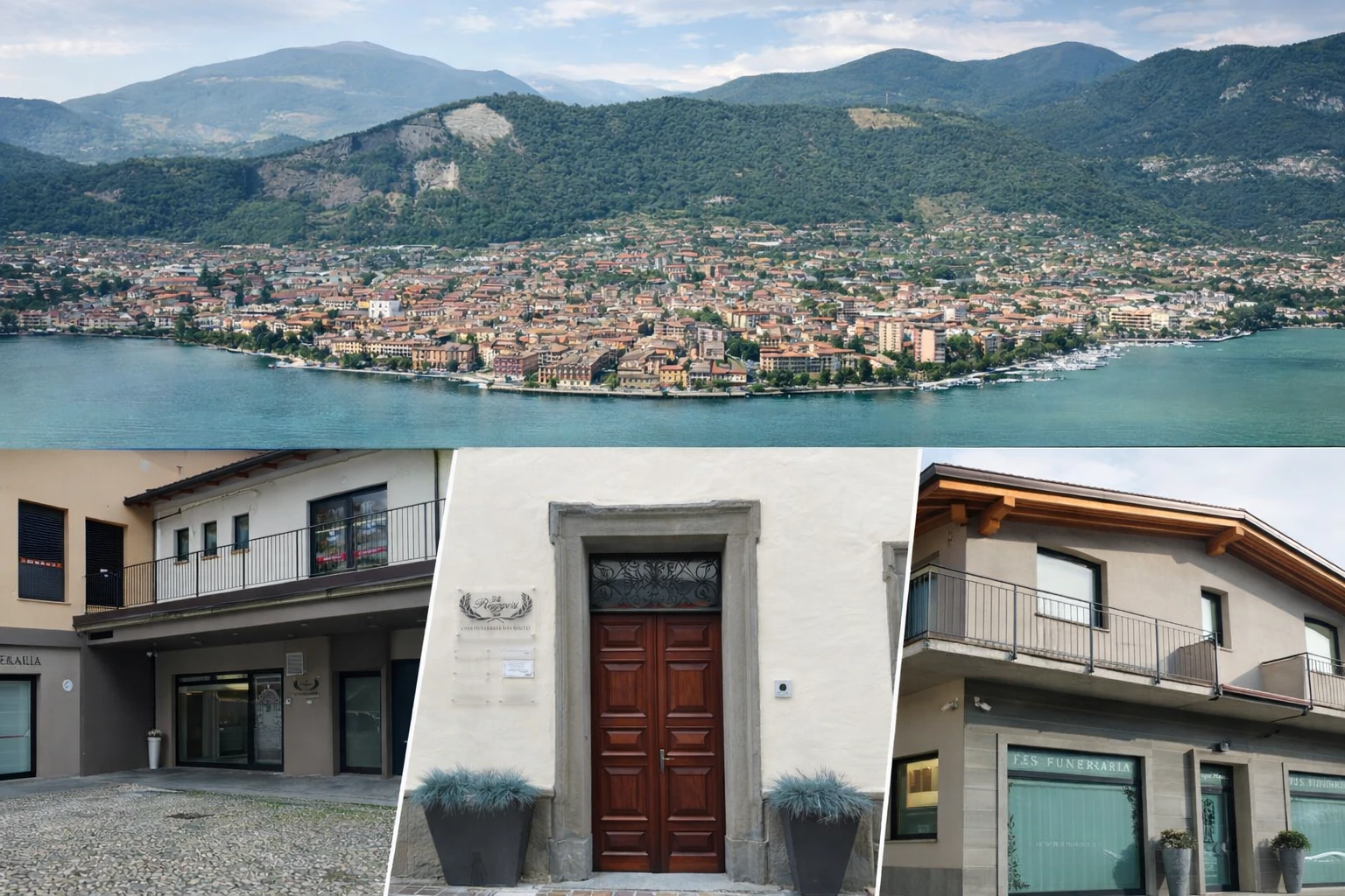 Case funerarie Fratelli Ruggeri sul Lago d’Iseo con sedi a Castelli Calepio, Sarnico e Paratico integrate nel territorio